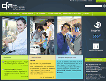 Tablet Screenshot of cfainteruniversites.com